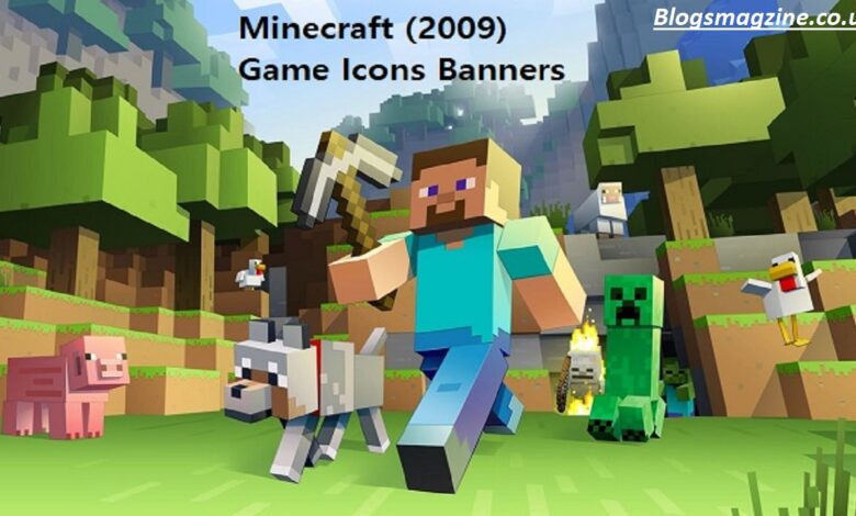 minecraft (2009) game icons banners